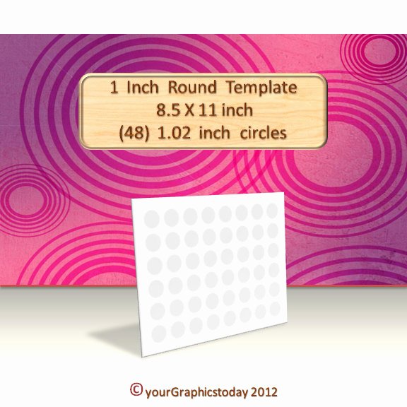 1 Inch Circle Template Lovely 1 Inch 25mm Circle Template Png Psd Diy Printable Jewelry