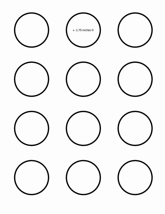 1 Inch Circle Template Lovely Macaron 1 75 Inch Circle Template Google Search I Saved