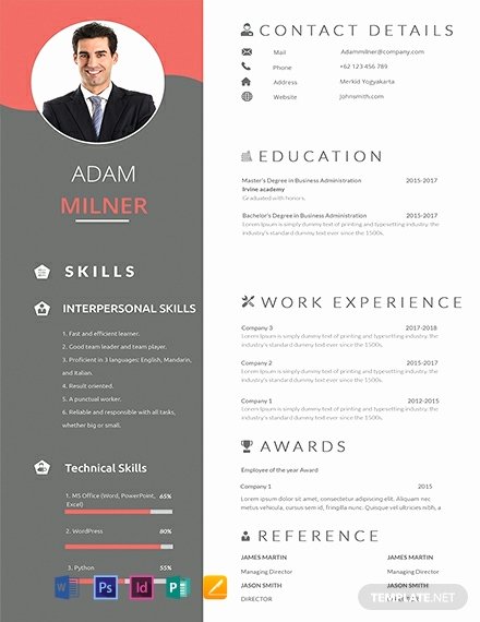 1 Page Resume Template Fresh 91 Free E Page Resume Templates Word Psd