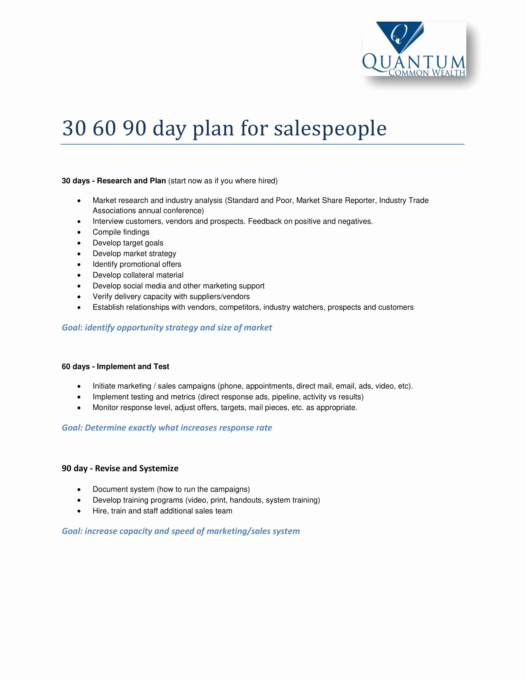 30 60 90 Plan Templates Best Of 12 30 60 90 Day Sales Plan Examples Pdf Word