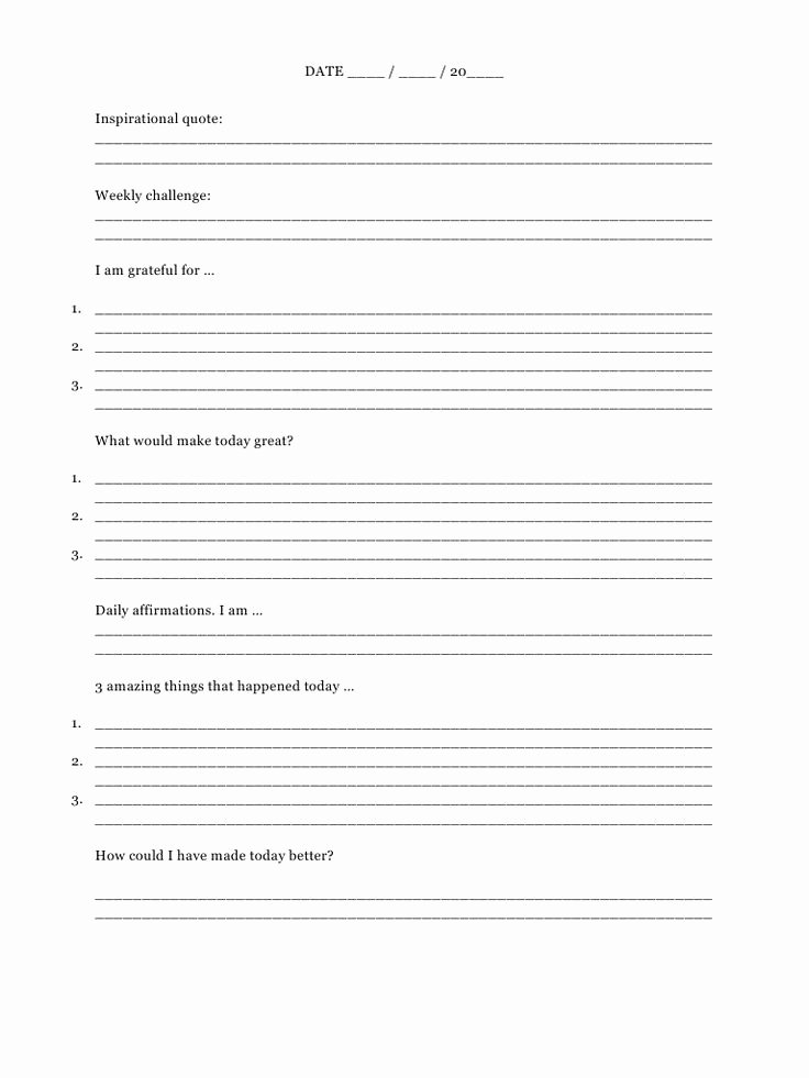 5 Minute Journal Pdf Unique the 5 Minute Journal Template Google Search