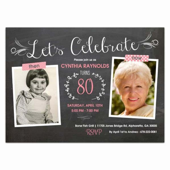 40 80th Birthday Party Invitations | Desalas Template