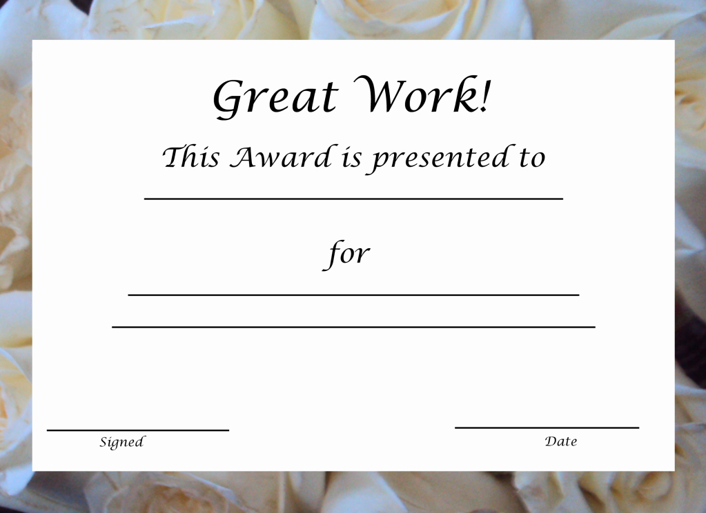 Award Certificate Template Free Best Of Free Printable Award Certificate Template