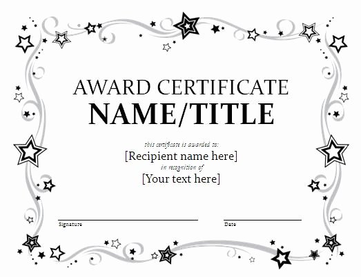 Award Certificate Template Free Lovely 25 Best Ideas About Certificate Templates On Pinterest
