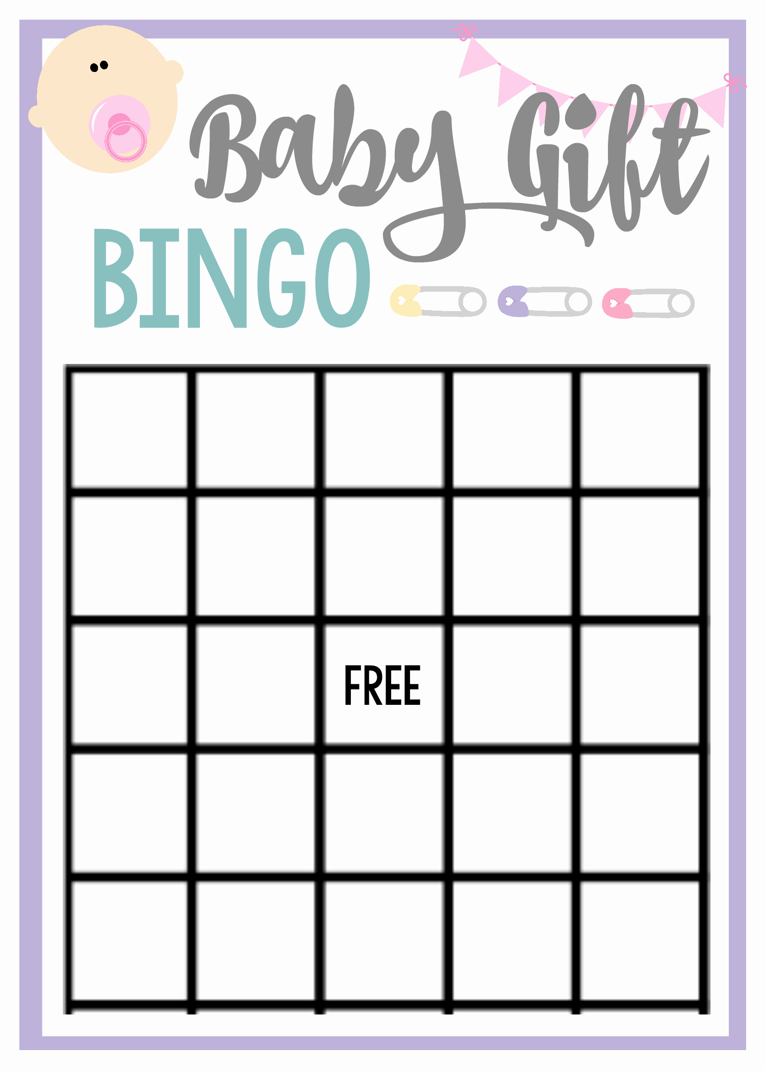 Baby Shower Card Printable Elegant Free Printable Baby Shower Games for Groups – Fun