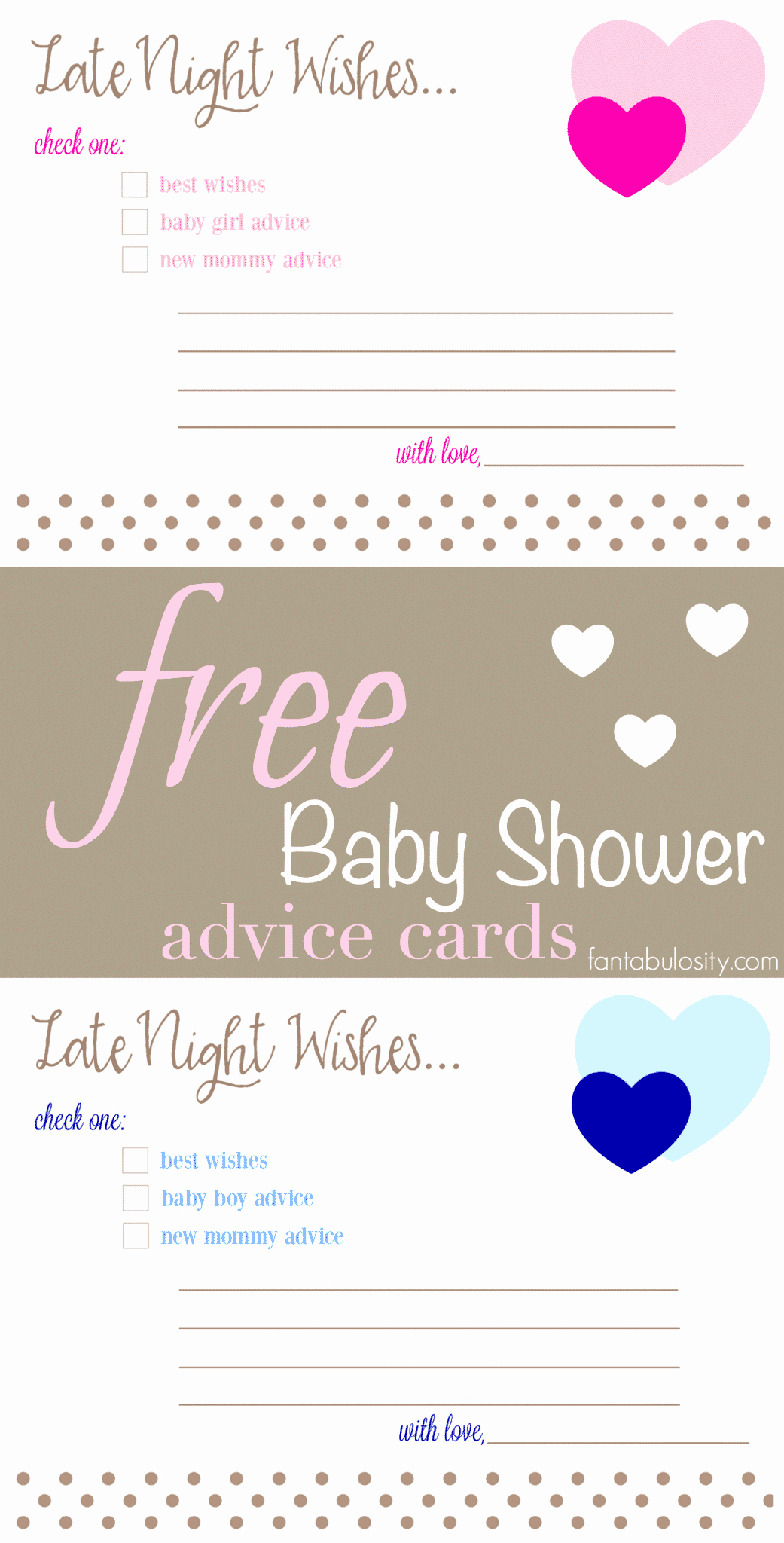 Baby Shower Card Printable Fresh Free Printable Baby Shower Advice &amp; Best Wishes Cards