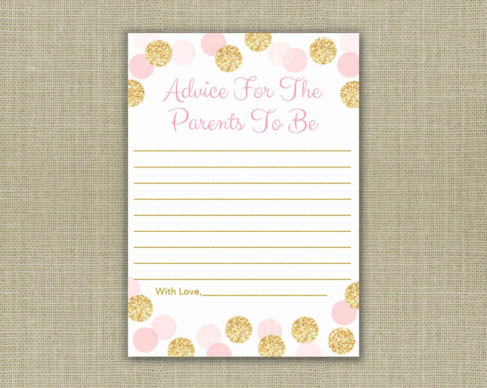 Baby Shower Card Printable Inspirational Blush Pink &amp; Gold Glitter Dots Printable Baby Shower Mommy