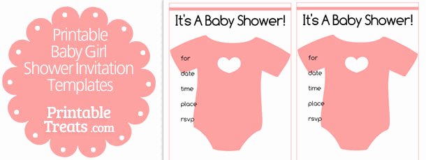 Baby Shower Invitations Templates Editable Lovely Free Printable Baby Girl Shower Invitation Templates