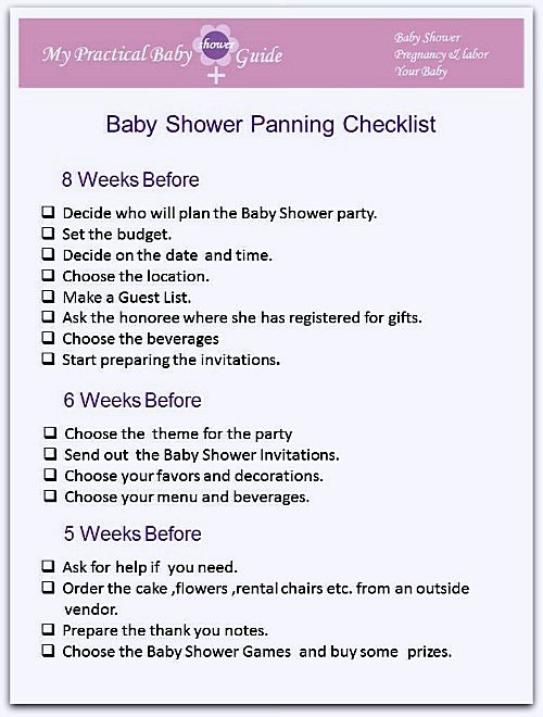 Baby Shower Planning Check List Elegant Make A Perfect Plan to Hosting Baby Shower