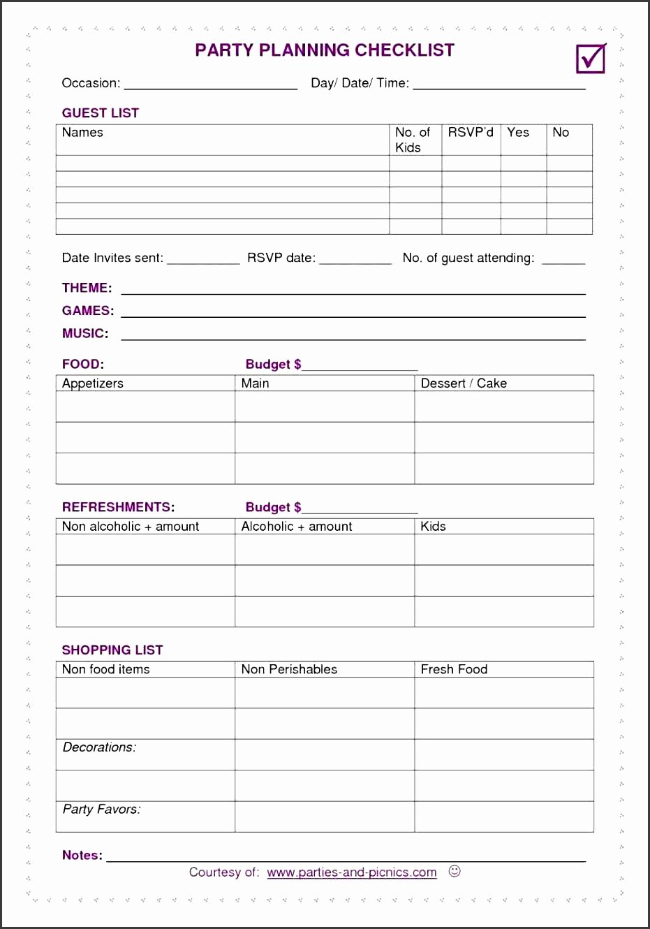 Baby Shower Planning Checklist New 6 Baby Shower Planner Printable Sampletemplatess