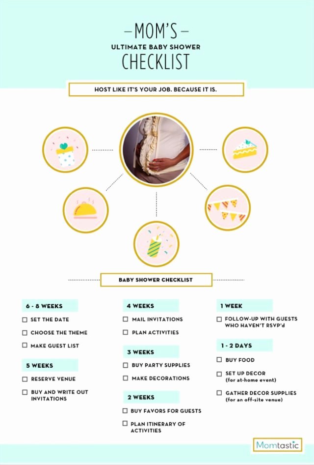 Baby Shower to Do List Elegant the Ultimate Baby Shower Checklist for Moms to Be