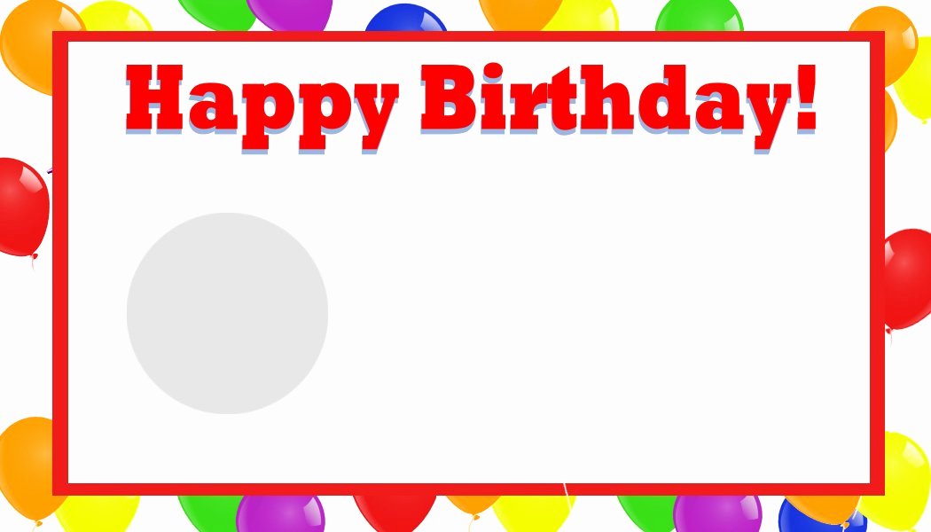 Birthday Card Template Free Unique Happy Birthday Template Word