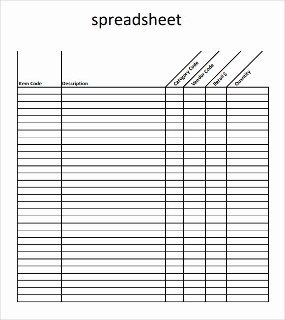 Blank Check Templates for Excel Fresh Blank Spreadsheet Printable