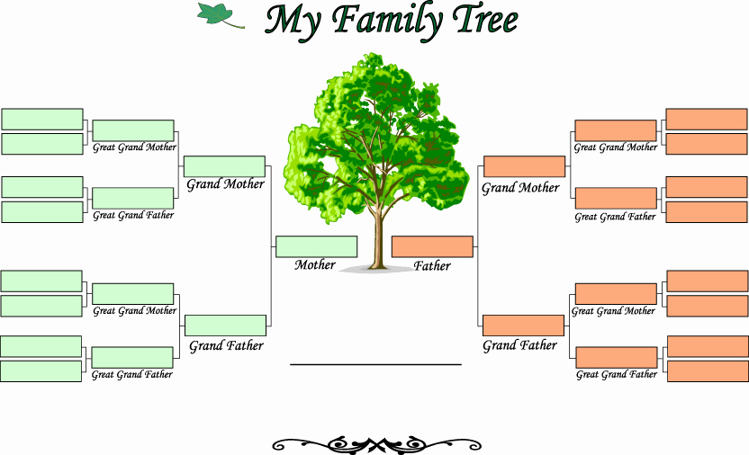 Blank Family Tree Chart Inspirational Blank Family Tree Template