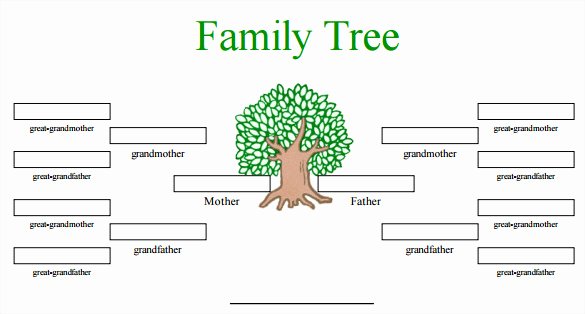 Blank Family Tree Template Unique Blank Family Tree Template 32 Free Word Pdf Documents