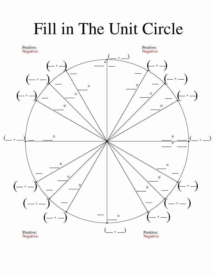Blank Unit Circle Pdf Best Of Unit Circle Worksheet