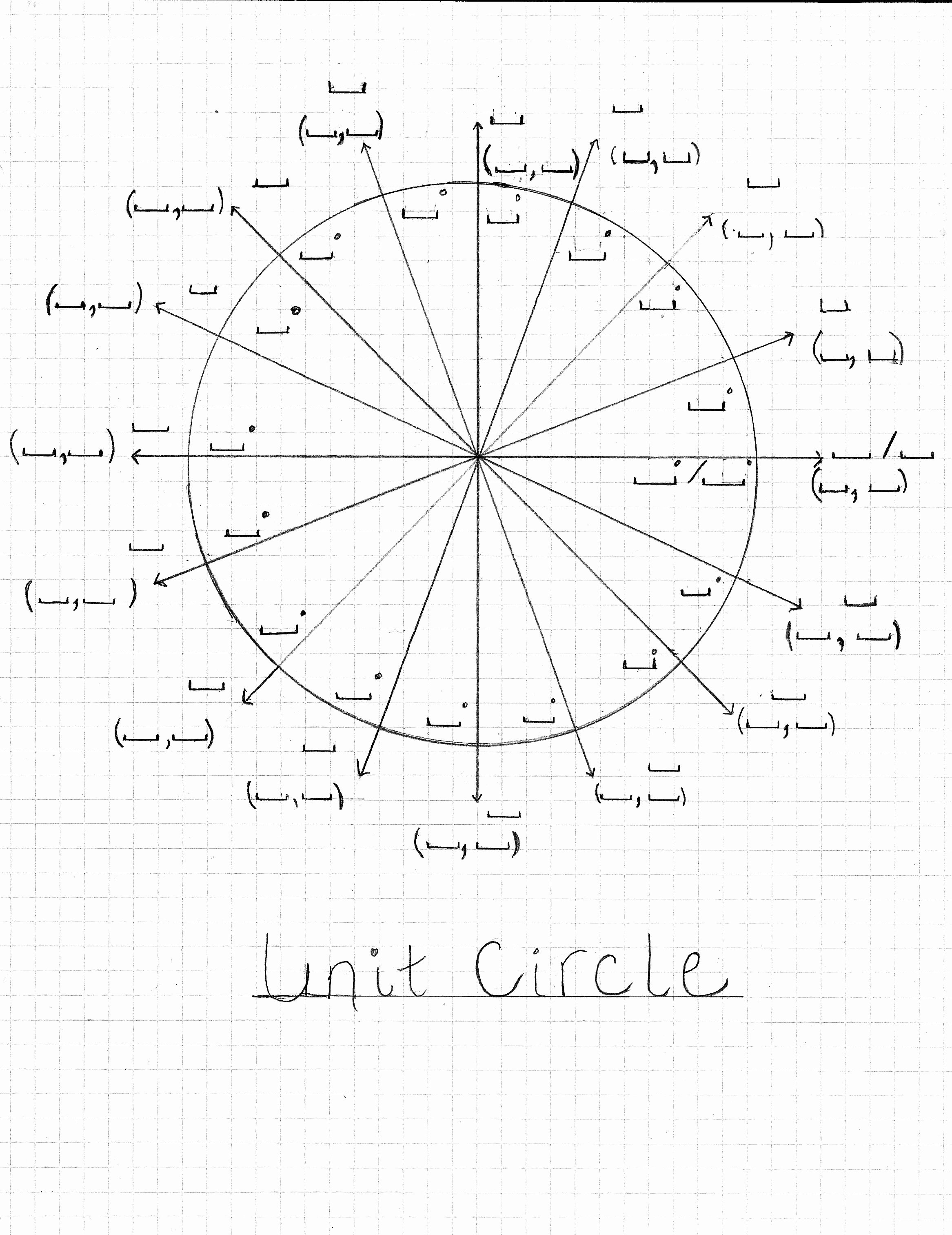 Blank Unit Circle Pdf Lovely Math References