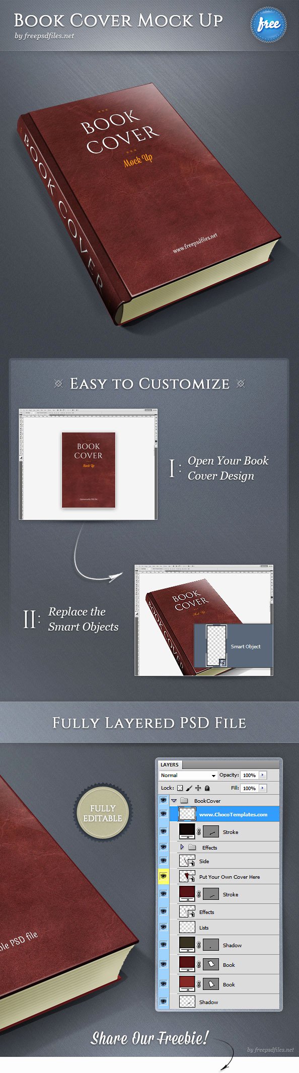 Book Cover Template Psd Fresh Book Cover Psd Mockup Free Psd Files