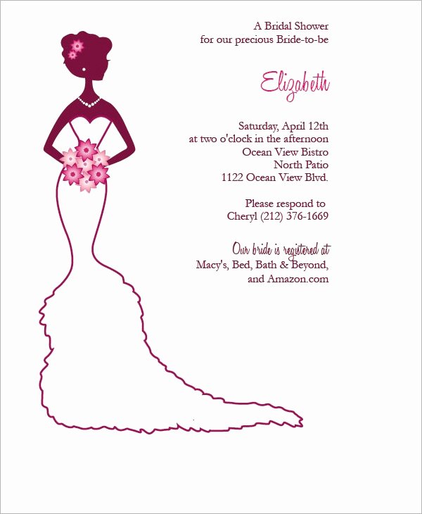 Bridal Shower Invite Template Awesome Free 37 Best Bridal Shower Invitation Templates In
