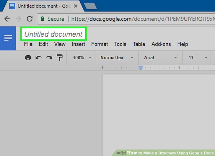 Brochure Templates for Google Docs New How to Make A Brochure Using Google Docs Wikihow