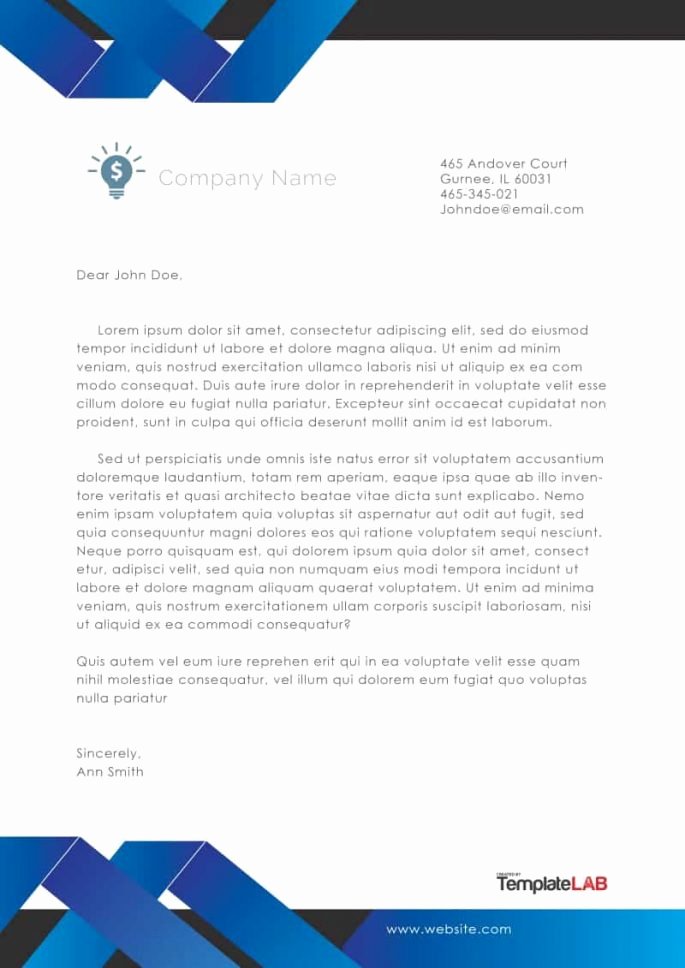Business Letterhead Template Word Lovely 45 Free Letterhead Templates &amp; Examples Pany