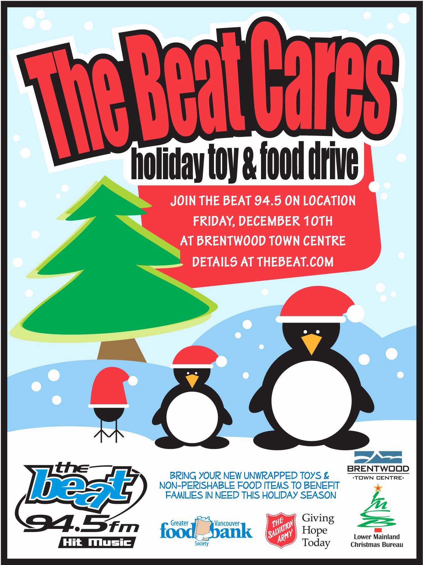 Can Food Drive Flyer Elegant the Beat Cares Holiday toy and Food Drive British