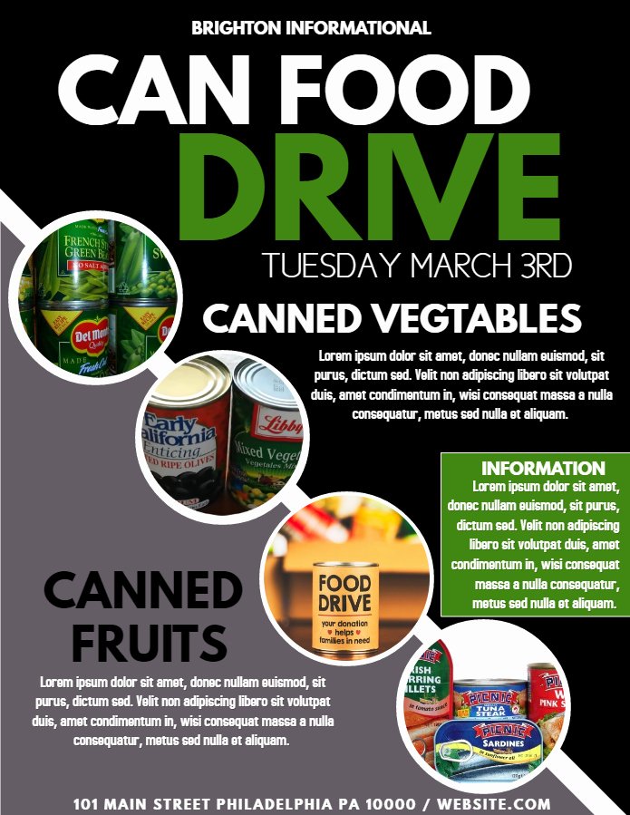 Canned Food Drive Flyer Best Of top 10 Templates From the Design Munity Vol 8