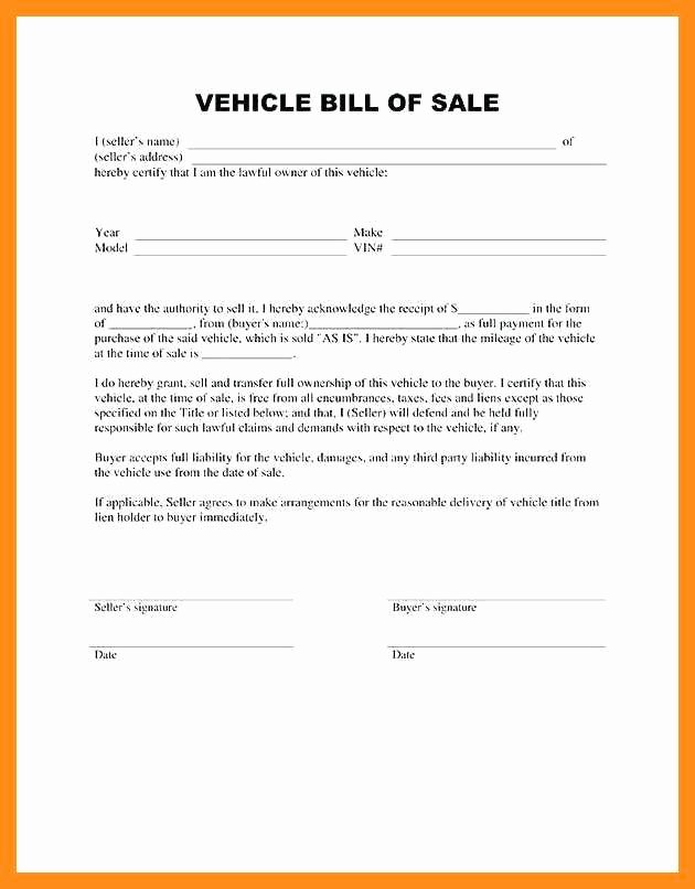 Car Sale Agreement Word Doc Best Of 11 12 Bill Of Sale Ontario Template