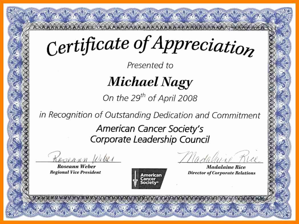 Certificate Of Appreciation Wording Unique Certificate Appreciation Wording