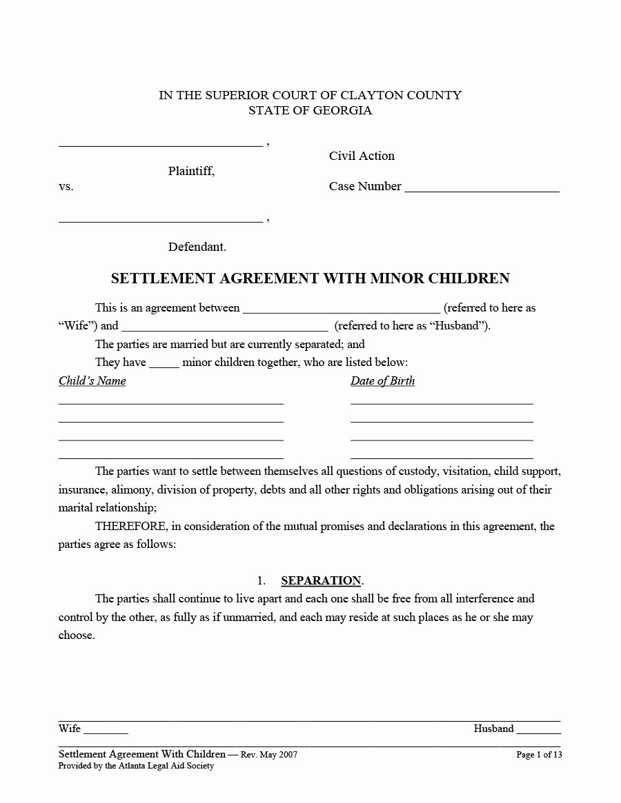Child Support Agreement Template Unique 32 Free Child Support Agreement Templates Pdf &amp; Ms Word