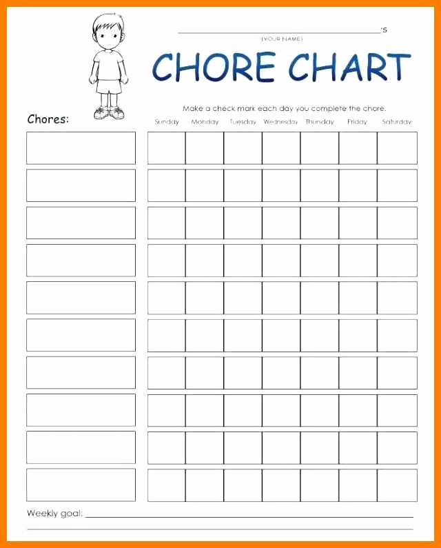 Chore List for Adults Beautiful Chore List for Adults Printable Templates