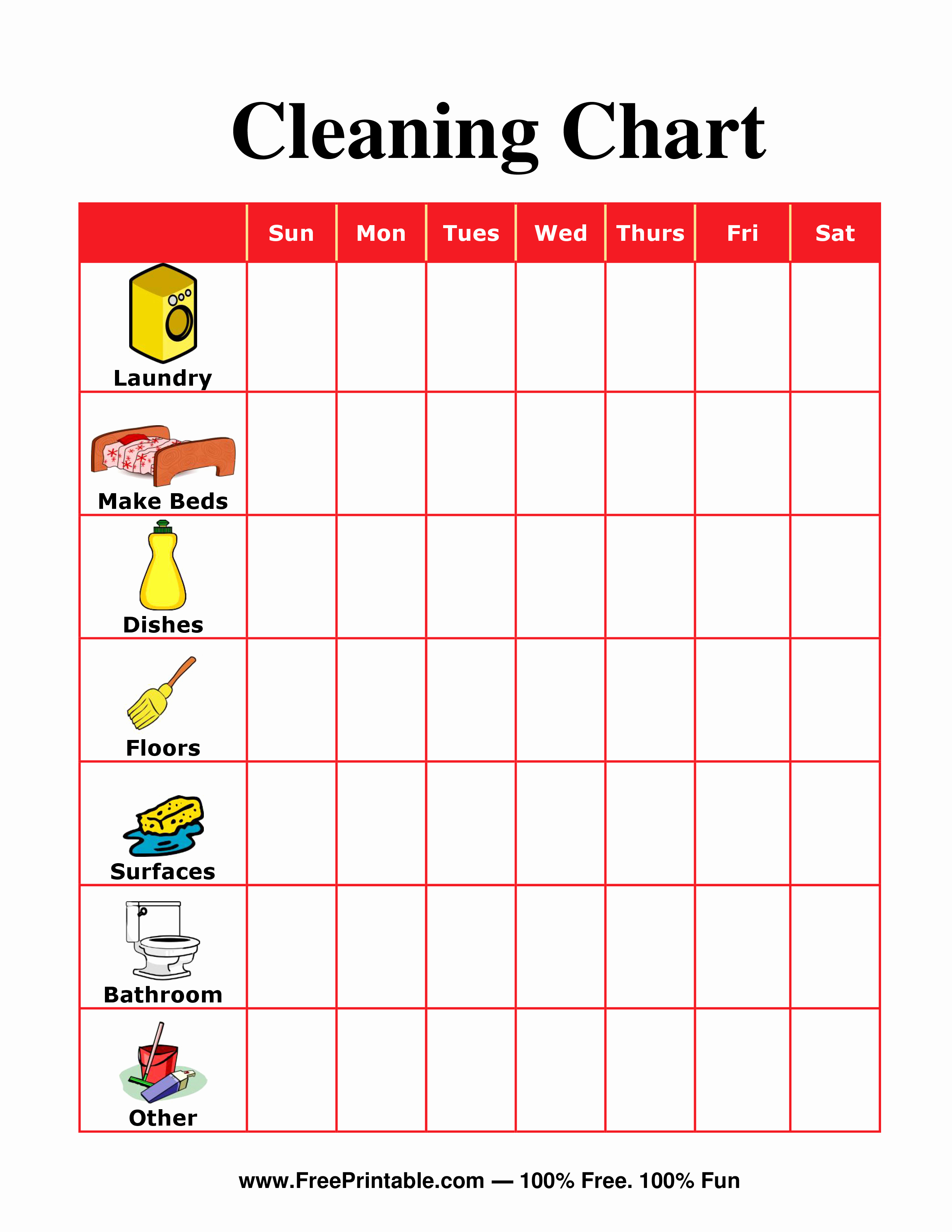Chore List for Adults Beautiful New Chore Charts