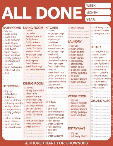 Chore List for Adults Fresh Best 25 Adult Chore Chart Ideas On Pinterest