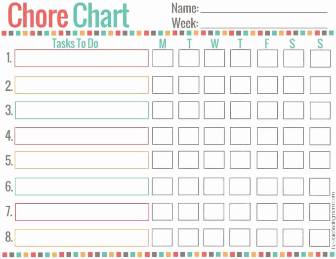 Chore List for Adults Unique Free Printable Chore Chart for Kids