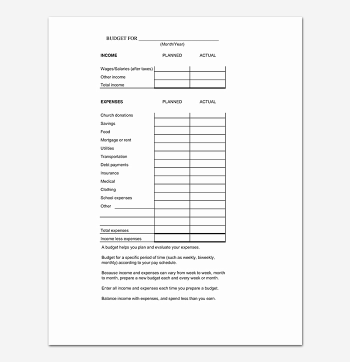 College Student Budget Template Elegant College Bud Template 18 for Word Excel &amp; Pdf