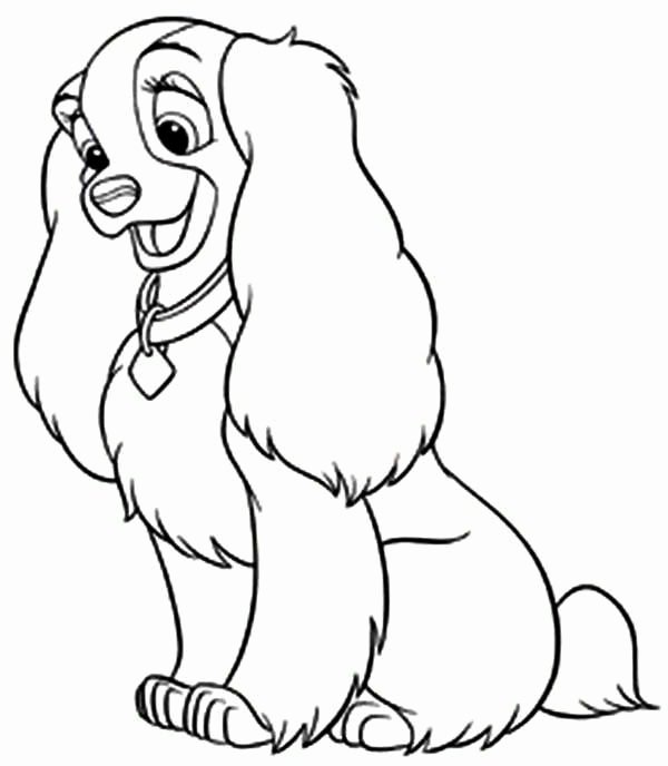 Coloring Pages Of Puppies Best Of Disney Lady the Dog Coloring Page Free &amp; Printable