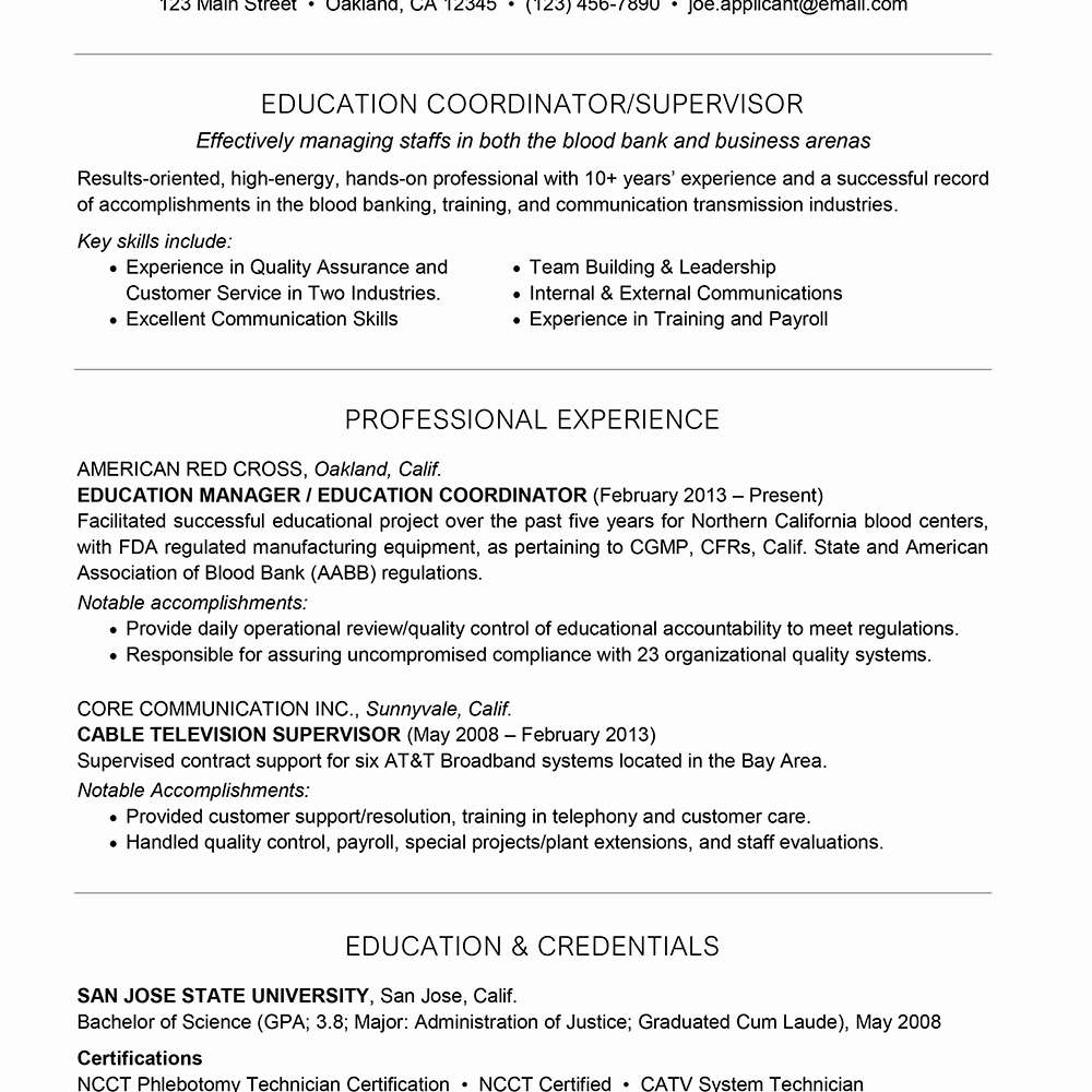 Combination Resume Template Word Inspirational What to Include In A Bination Resume with Examples