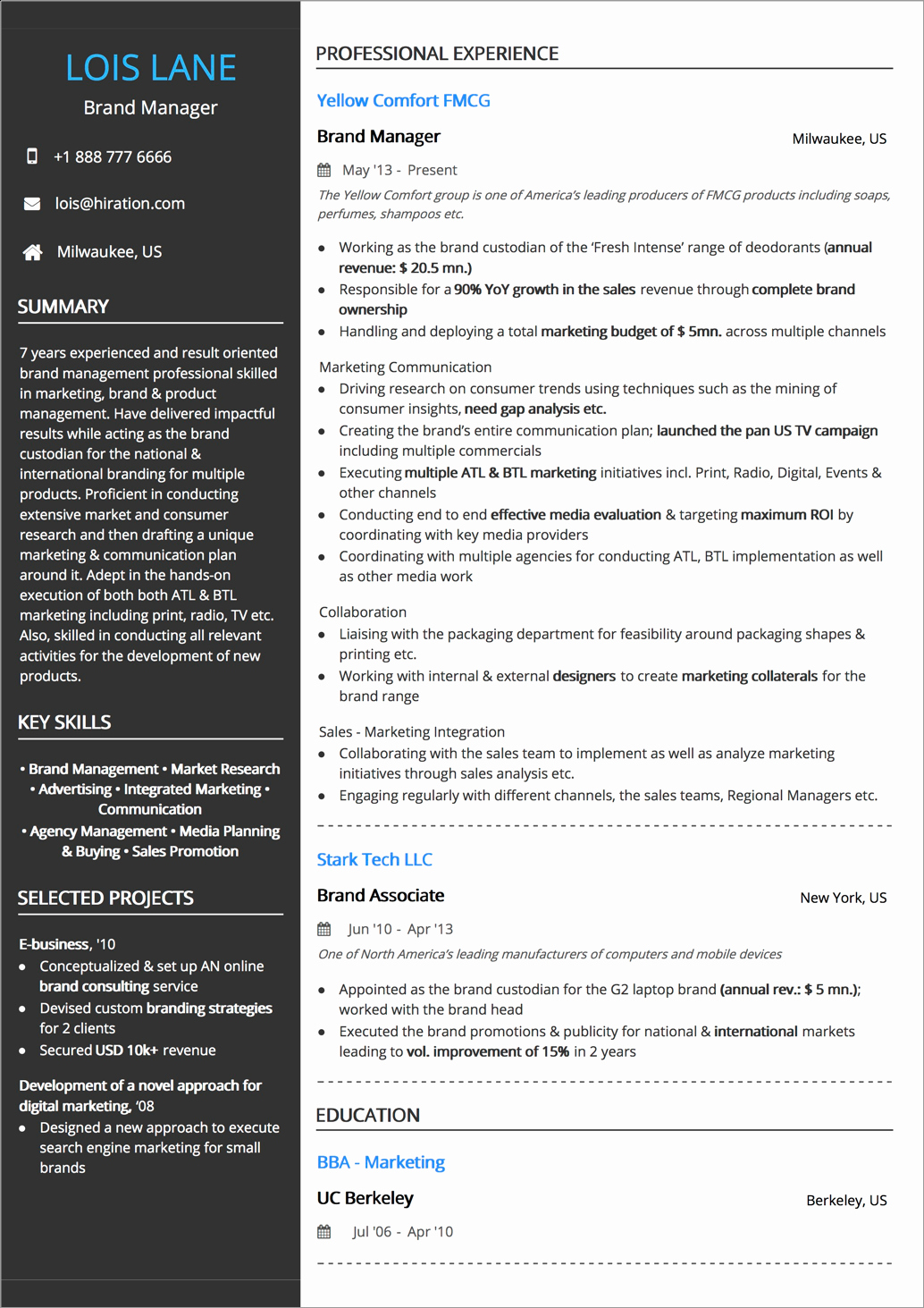 Combination Resume Template Word Lovely How to Craft the Perfect Web Developer Ré­su­mé — Smashing