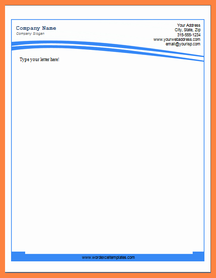 Company Letterhead Template Word Awesome 10 Ms Word Letterhead Template