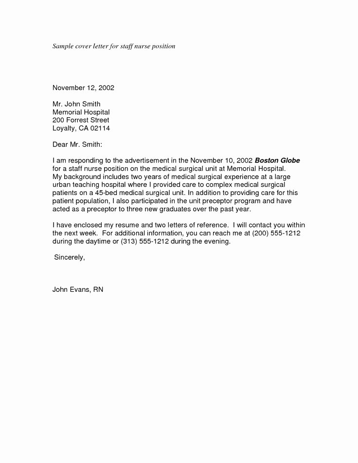 Cover Letter for Employment Awesome Sample Cover Letter for Applying A Job