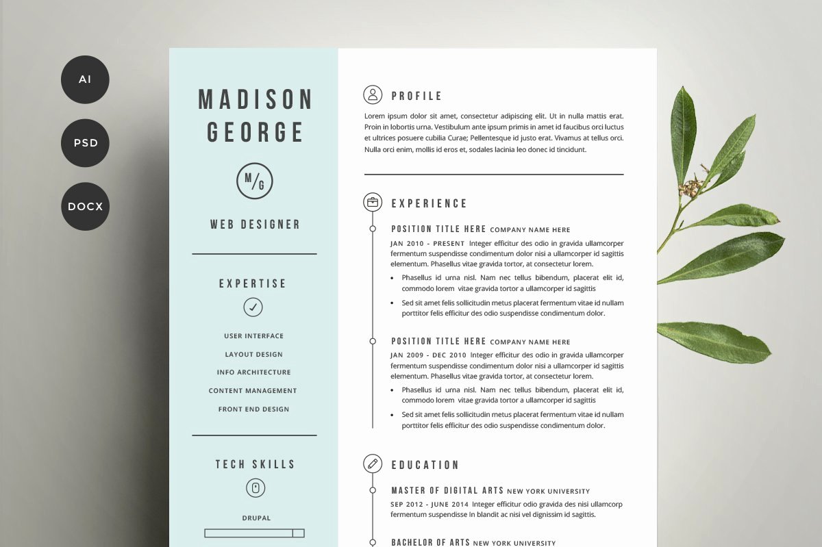 Creative Cover Letter Template Beautiful Resume &amp; Cover Letter Template Cover Letter Templates