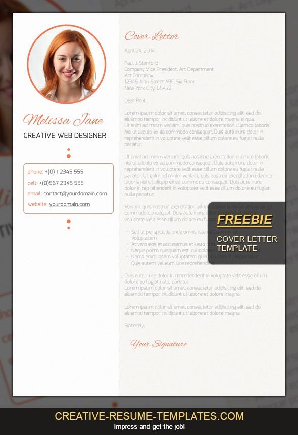 Creative Cover Letter Template Unique 36 Best Images About Resume Template On Pinterest