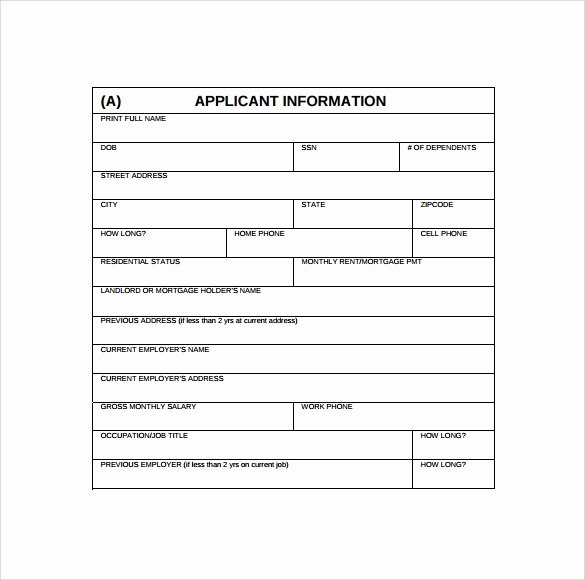 Credit Application form Pdf Elegant Credit Application forms 9 Documents Free Download In