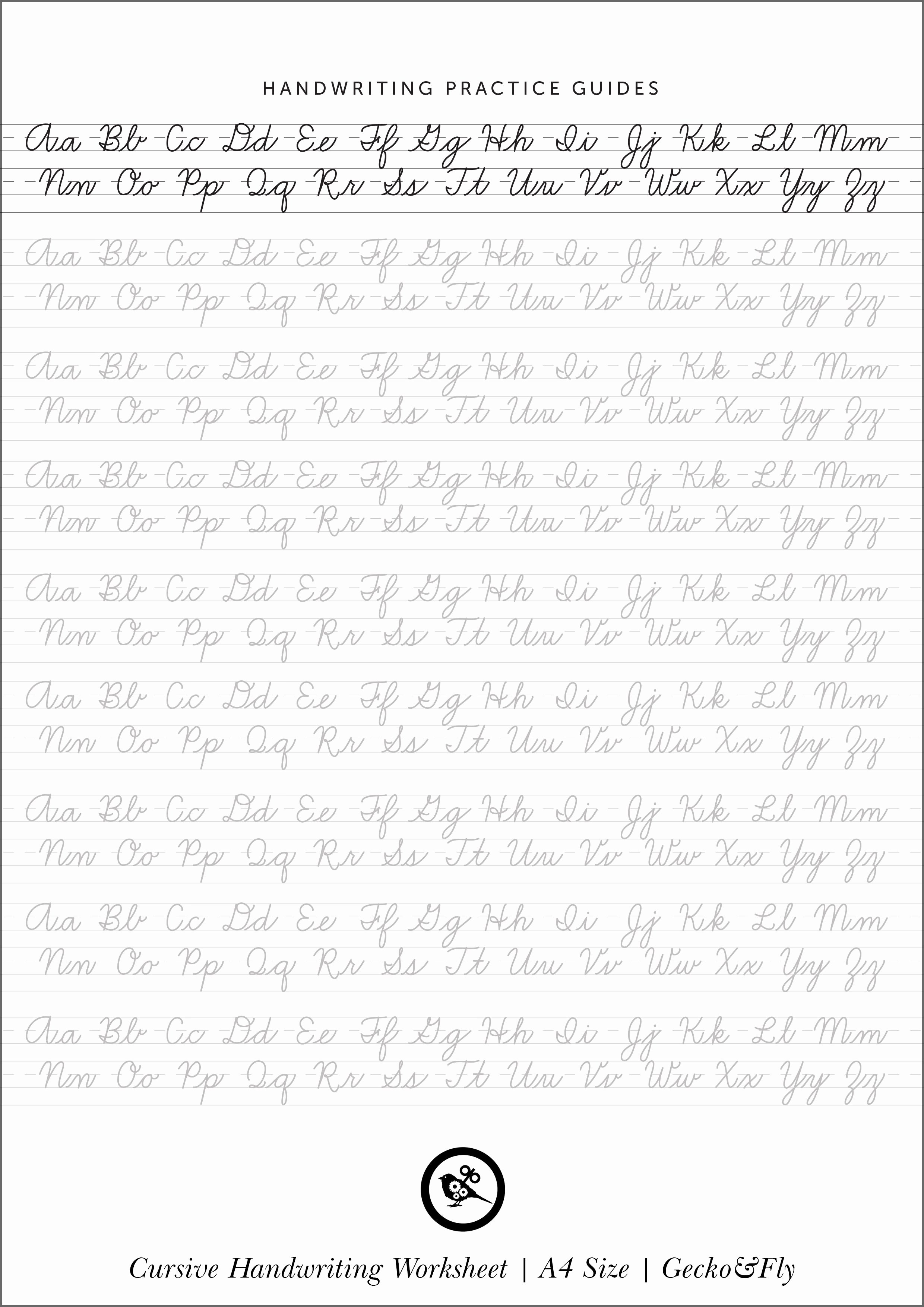 Cursive Handwriting Practice Pdf Best Of 5 Printable Cursive Handwriting Worksheets for Beautiful