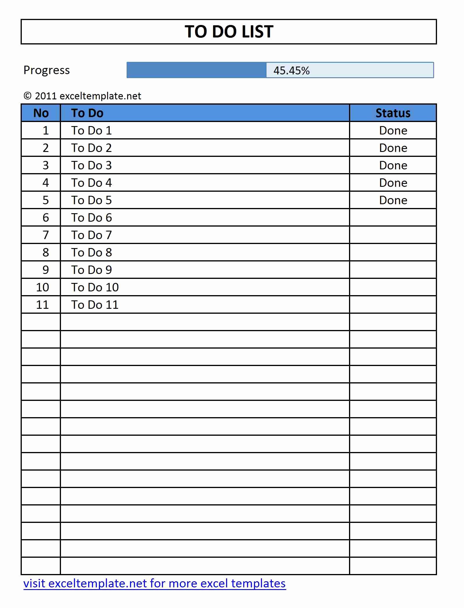 Daily to Do List Template Inspirational Simple to Do List