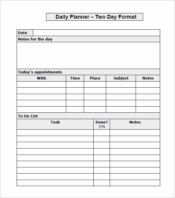 Daily to Do List Template Inspirational to Do List Template 16 Download Free Documents In Word