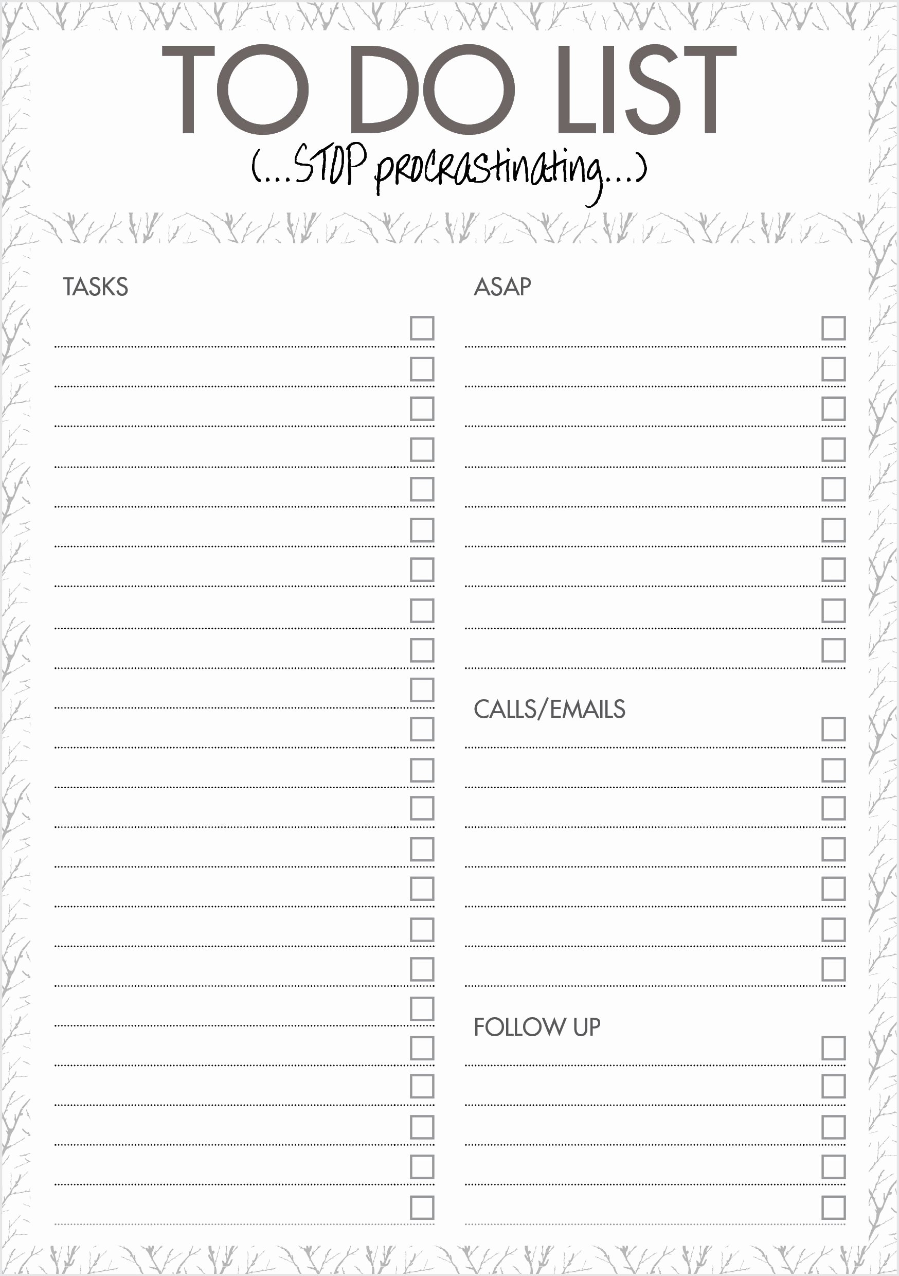 Daily to Do List Templates New organization Templates On Pinterest