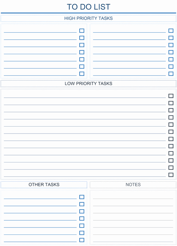 Daily to Do List Templates Unique to Do List Templates for Excel