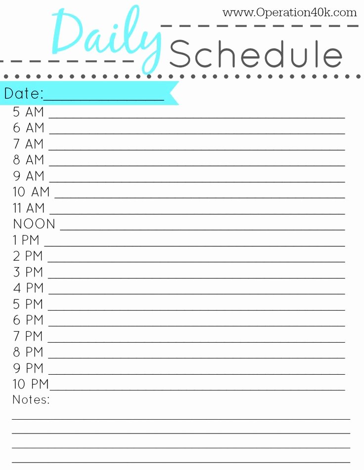 Daily Work Schedule Template Awesome Daily Schedule Templates Word Templates Docs
