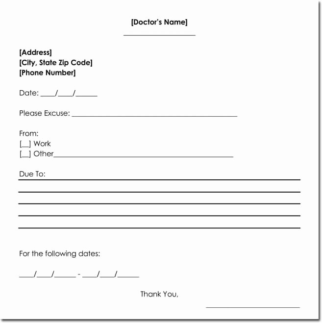 Doctors Notes for Missing Work Beautiful Doctor S Note Templates 28 Blank formats to Create